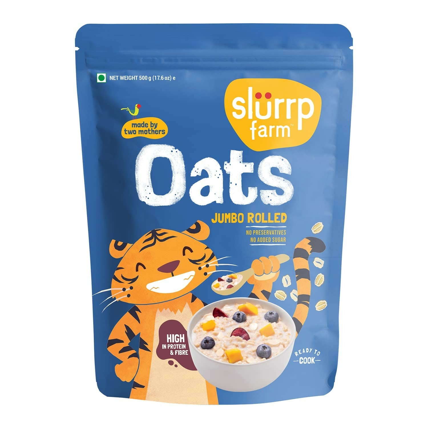 Slurrp Farm Rolled Oats (Jumbo Rolled) No Added Sugar | Grocsy