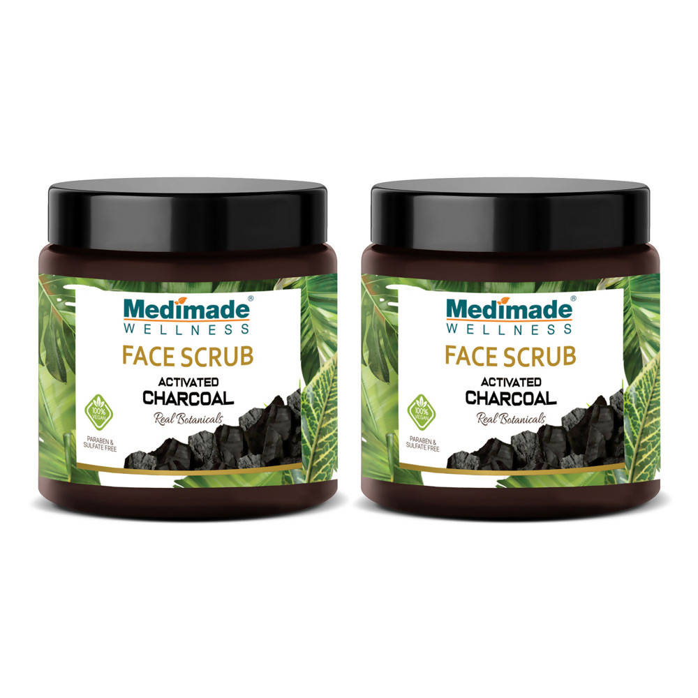 Medimade Wellness Activated Charcoal Face Scrub | Grocsy