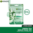Garnier Skin Naturals Hydra Bomb Green Tea Face Serum Sheet Mask | Grocsy