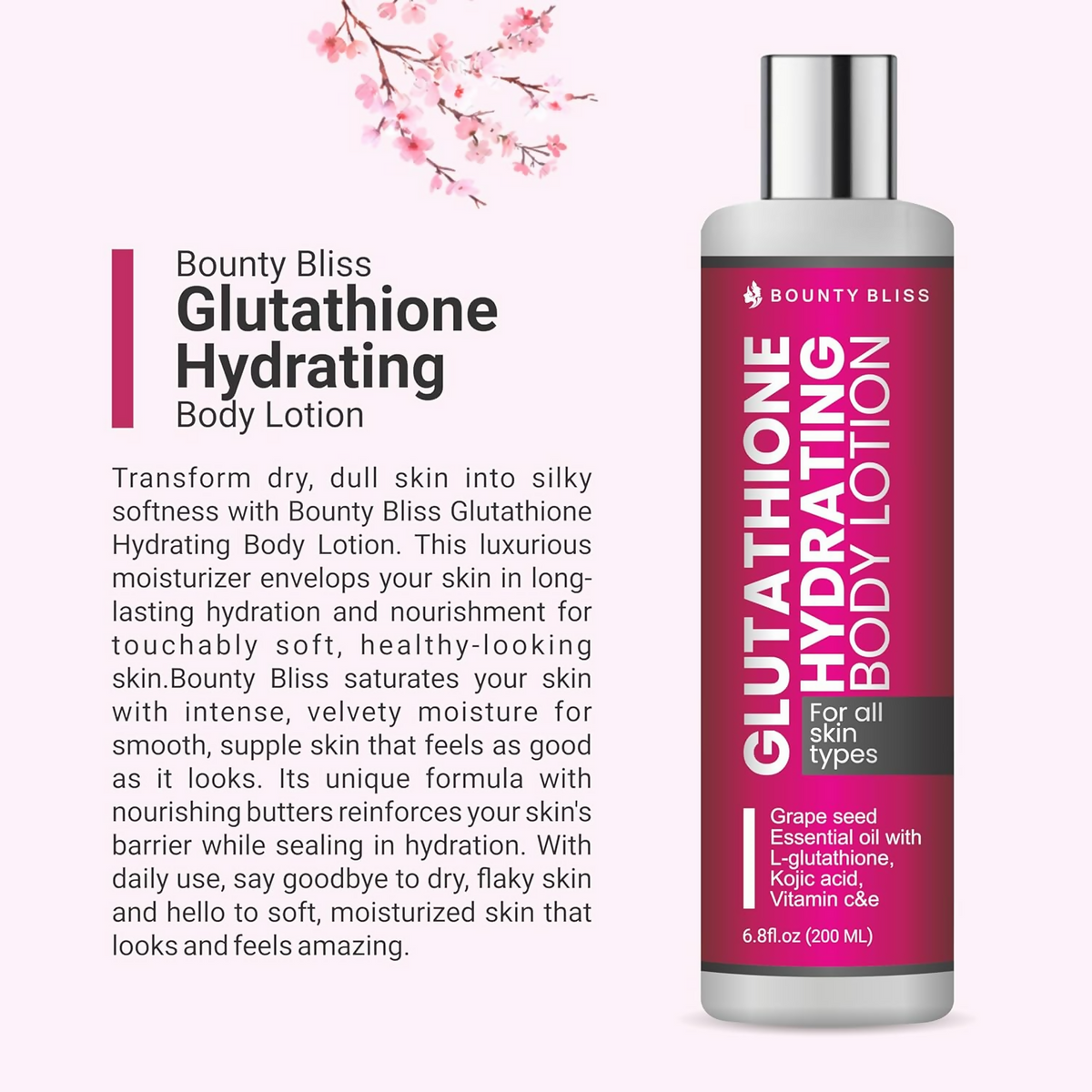 Bounty Bliss Glutathione Hydrating Body Lotion | Grocsy
