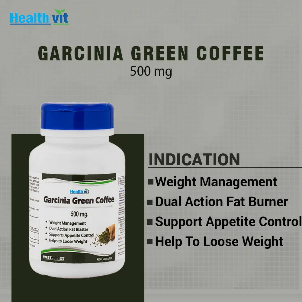 Healthvit Garcinia Green Coffee Capsules | Grocsy