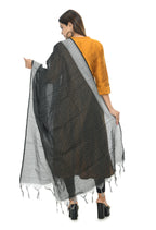 Mominos Fashion Moeza Handloom Cotton Black Dot Dupatta | Grocsy