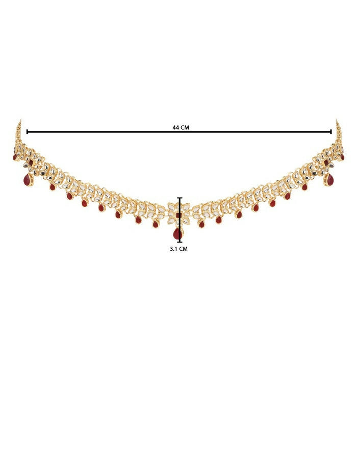 Joban Fashion Red Zinc Alloy Waist Chain For Women | Grocsy