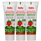 Babyorgano 100% Ayurvedic Herbal Kids Toothpaste - Strawberry Flavor | Grocsy