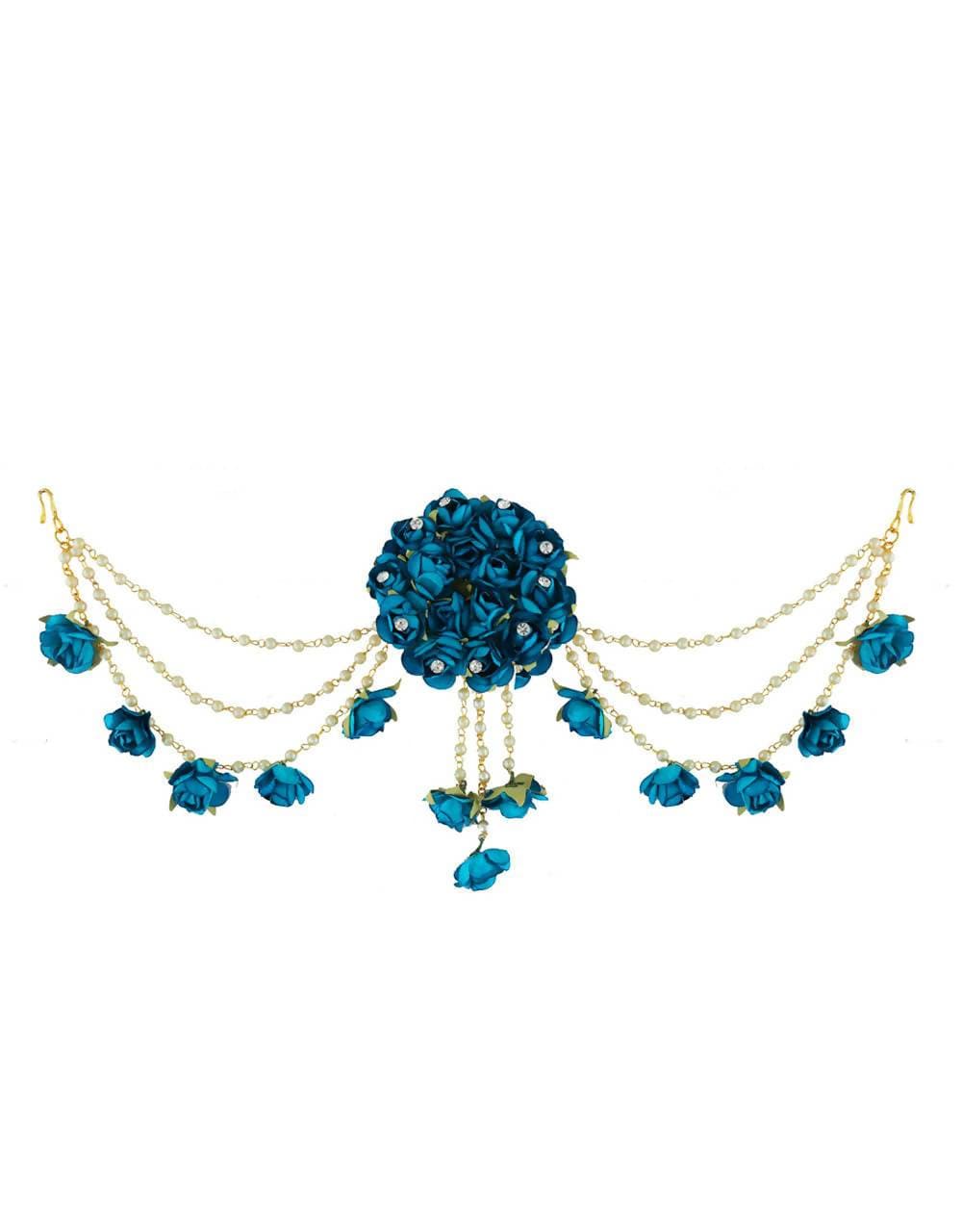 Blue Flower Hair Accessories | Grocsy