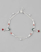 VOJ Set of 2 Traditional Stylish Designer Anklet | Grocsy
