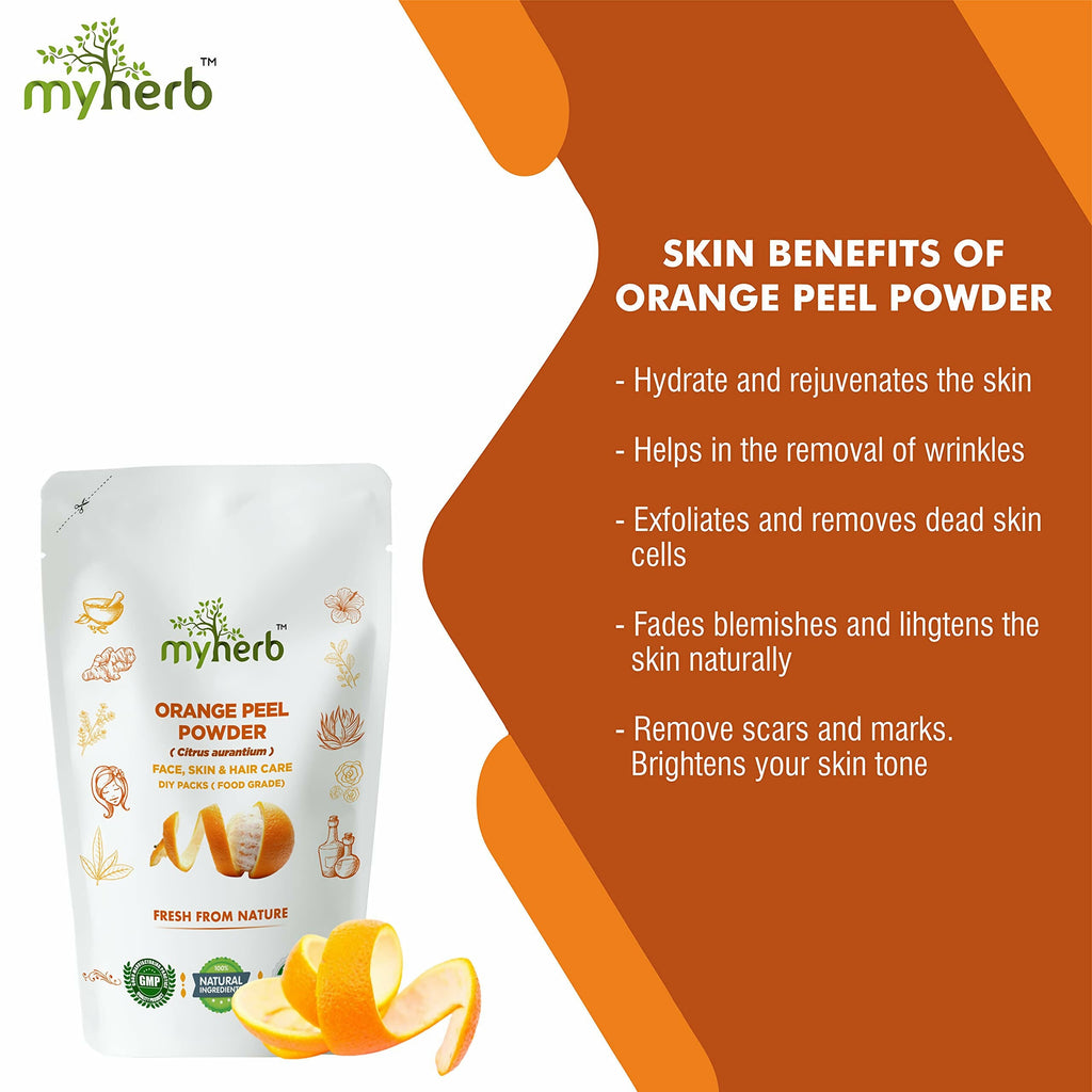 Myherb Pure Natural Organic Orange Peel Powder | Grocsy