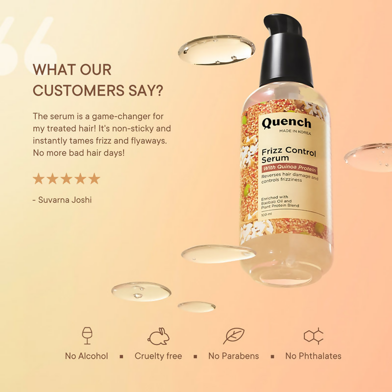 Quench Frizz Control Hair Serum | Grocsy