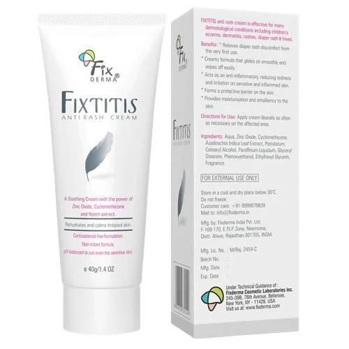 Fixderma Fixtitis Anti-Rash Cream | Grocsy