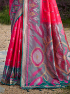 Shree Shyam Fashion Red Soft Silk Saree | Grocsy