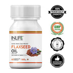 Inlife Flaxseed Oil Capsules With Gelatin | Grocsy