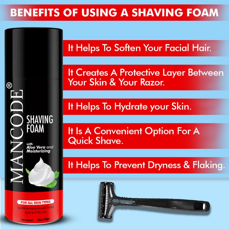 Mancode Shaving Foam For Men | Grocsy