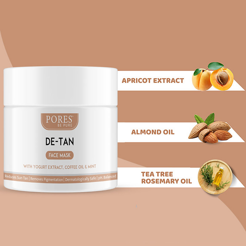 Pores Be Pure De-Tan Face Mask | Grocsy