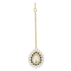 Tear Drop Kundan Maang Tikka- Ruby Raang | Grocsy