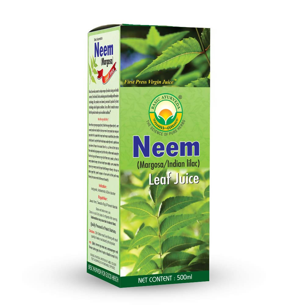 Basic Ayurveda Neem Leaf Margosa Juice | Grocsy