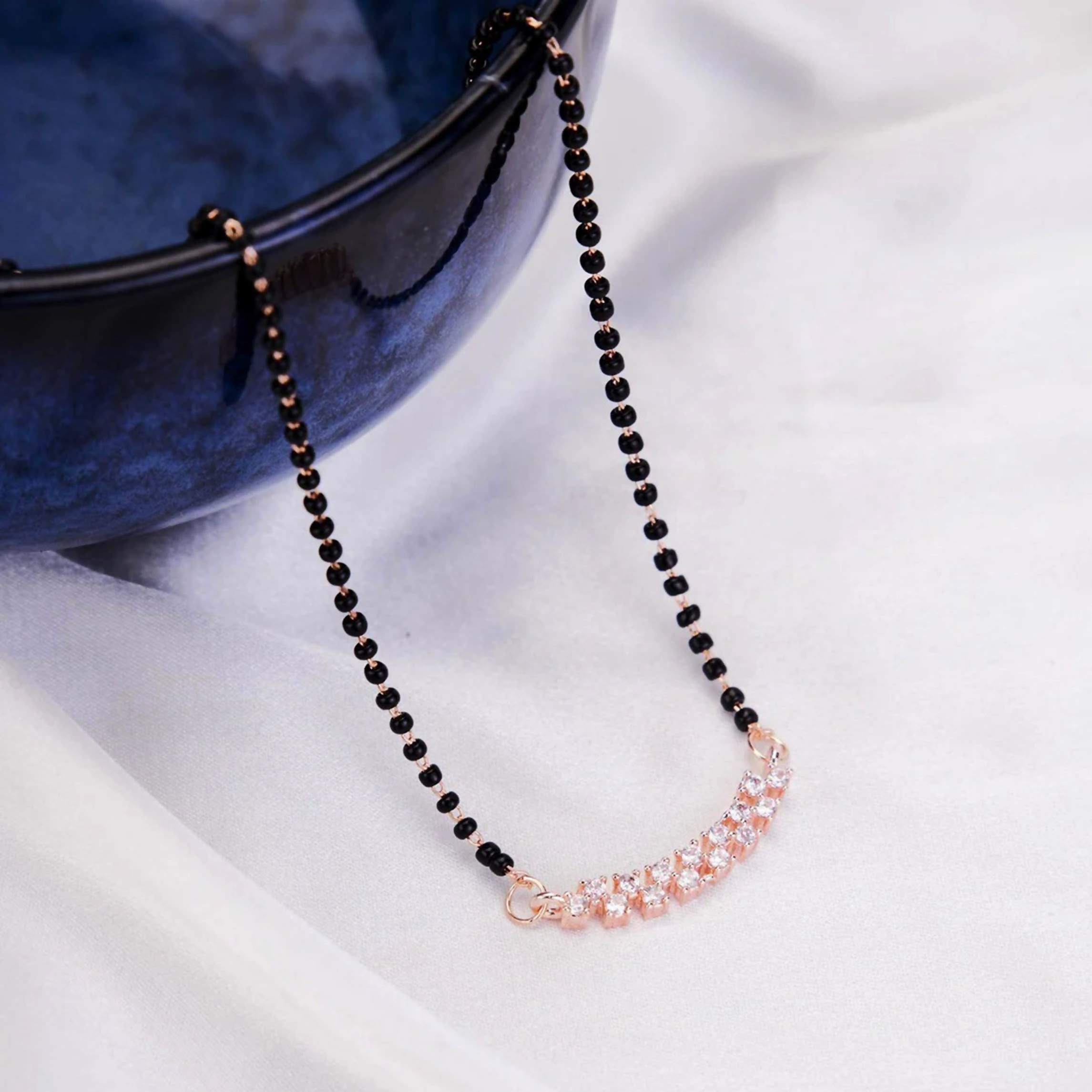 Joban Fashion Women White Ad Mangalsutra | Grocsy