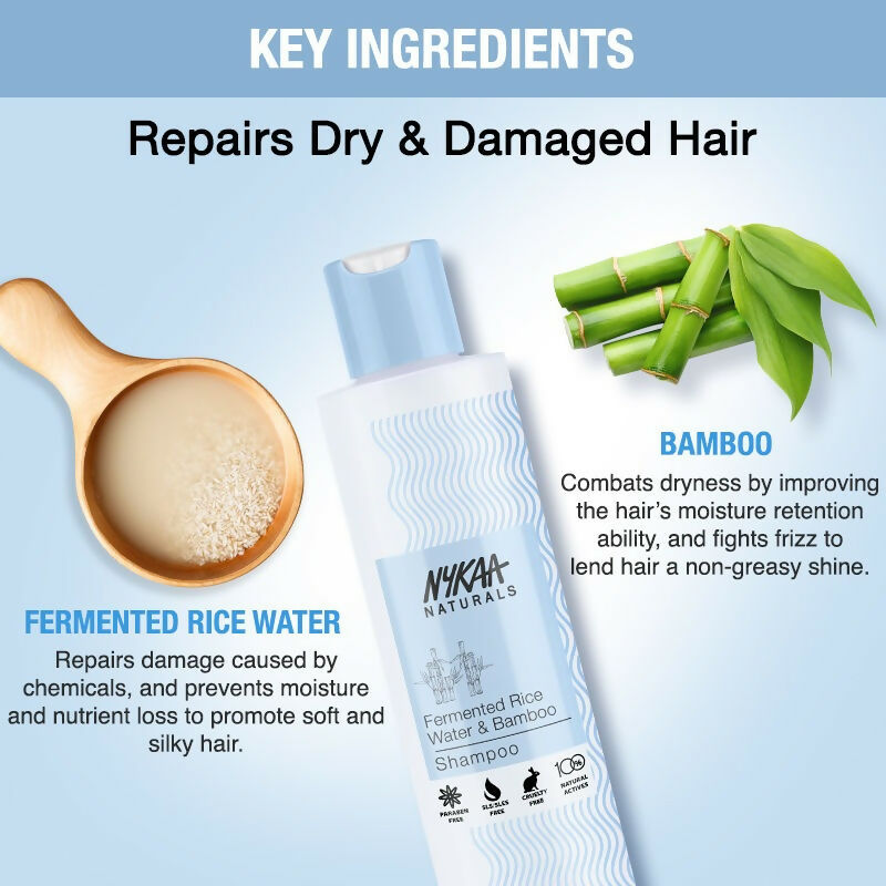 Nykaa Naturals Hair Smoothening Shampoo | Grocsy