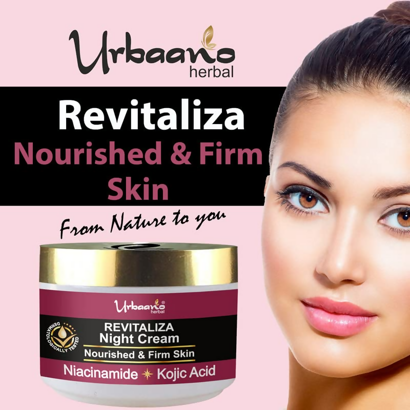 Urbaano Herbal Revitaliza Kojic Acid Night Cream | Grocsy