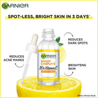 Garnier Bright Complete Vitamin C Booster Face Serum | Grocsy