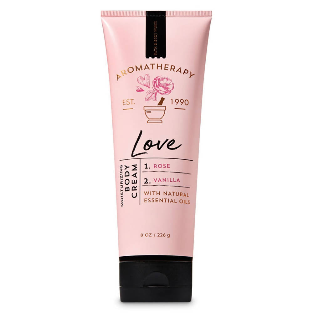 Bath & Body Works Aromatherapy Love Rose Vanilla Body Cream | Grocsy