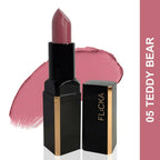 FLiCKA Lip Poetry Matte Lipstick Shade 05 Teddy Bear - Pink Nude | Grocsy