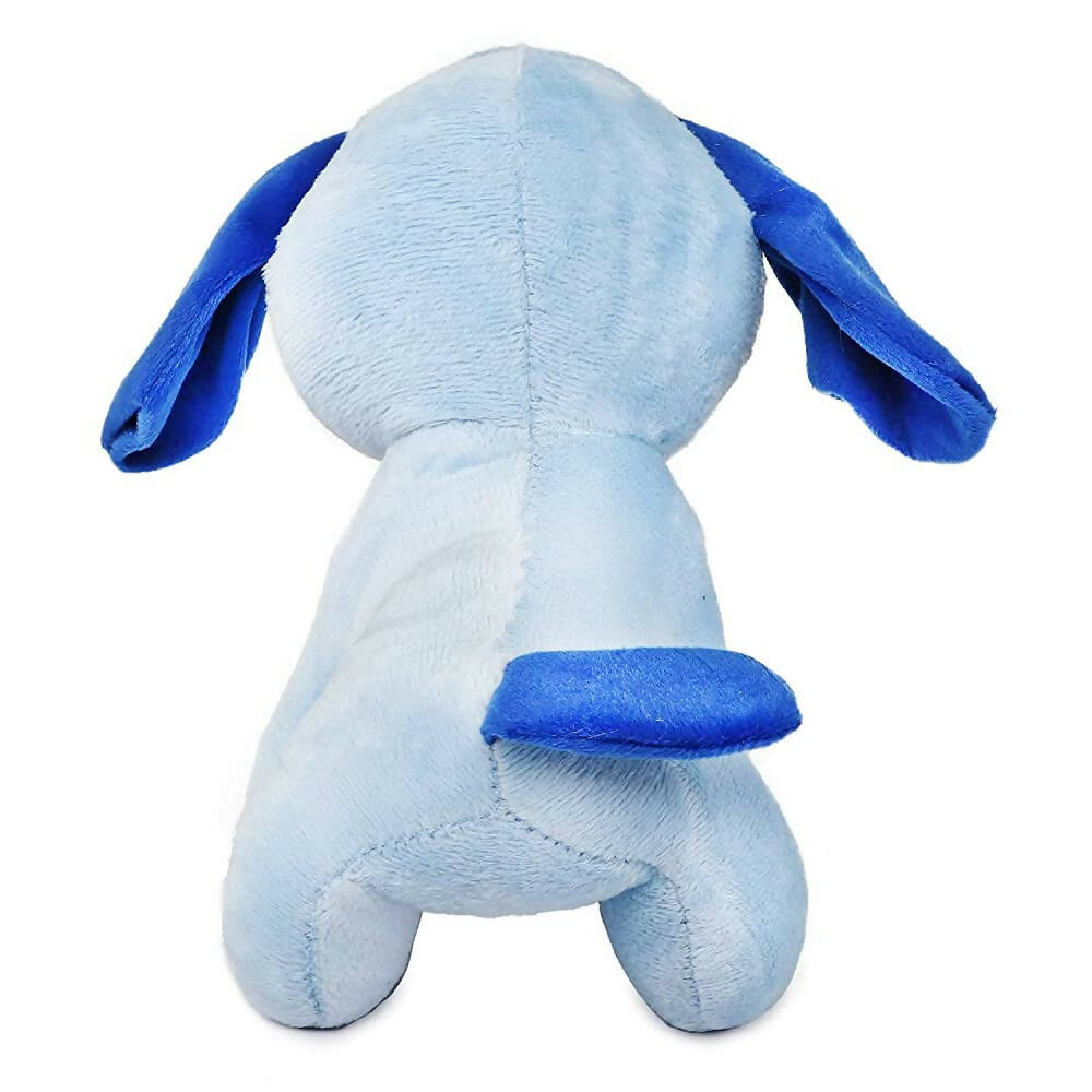 Webby Soft Animal Plush Standing Dog Toy 20cm-Blue | Grocsy