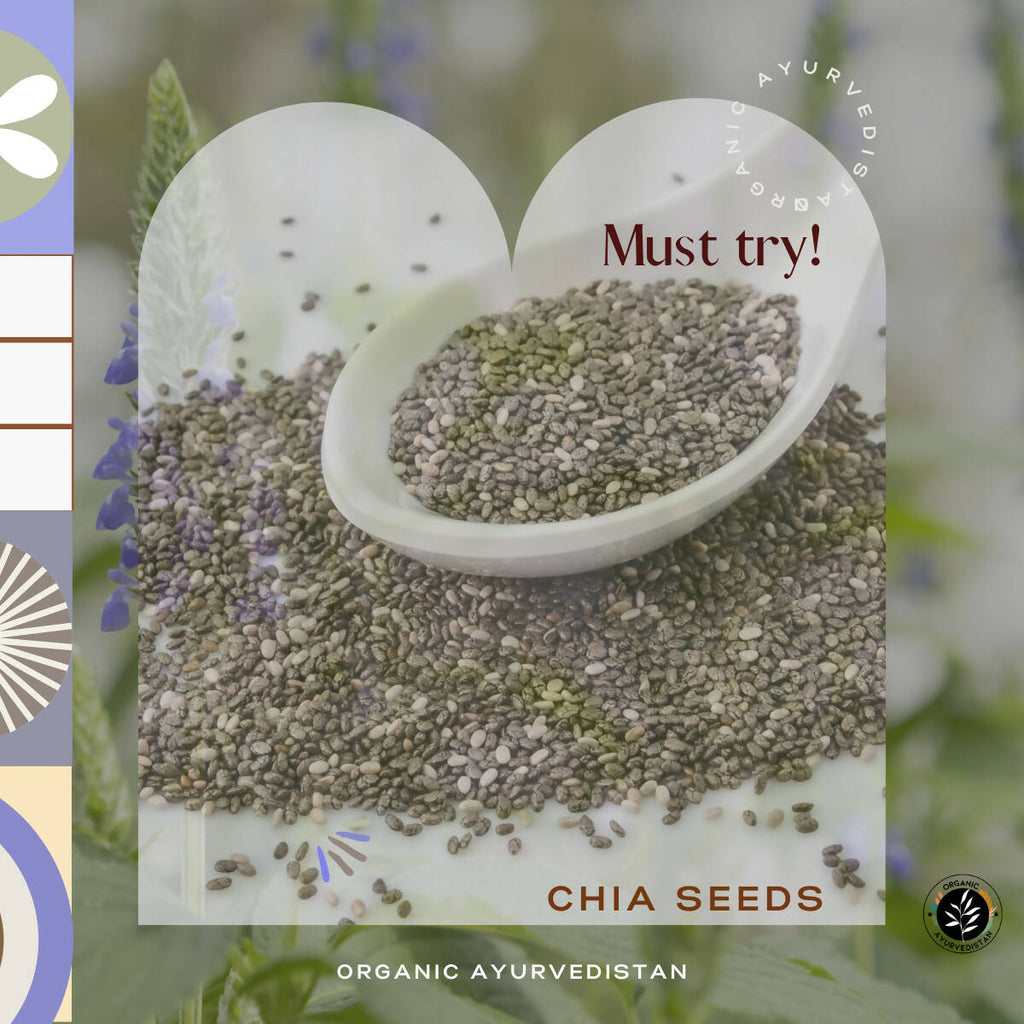 Organic AyurveGrocsyn Chia Seeds | Grocsy
