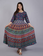 Vamika Multicolor Cotton Printed Party/Casual Wear Kurti (GAM18K) | Grocsy