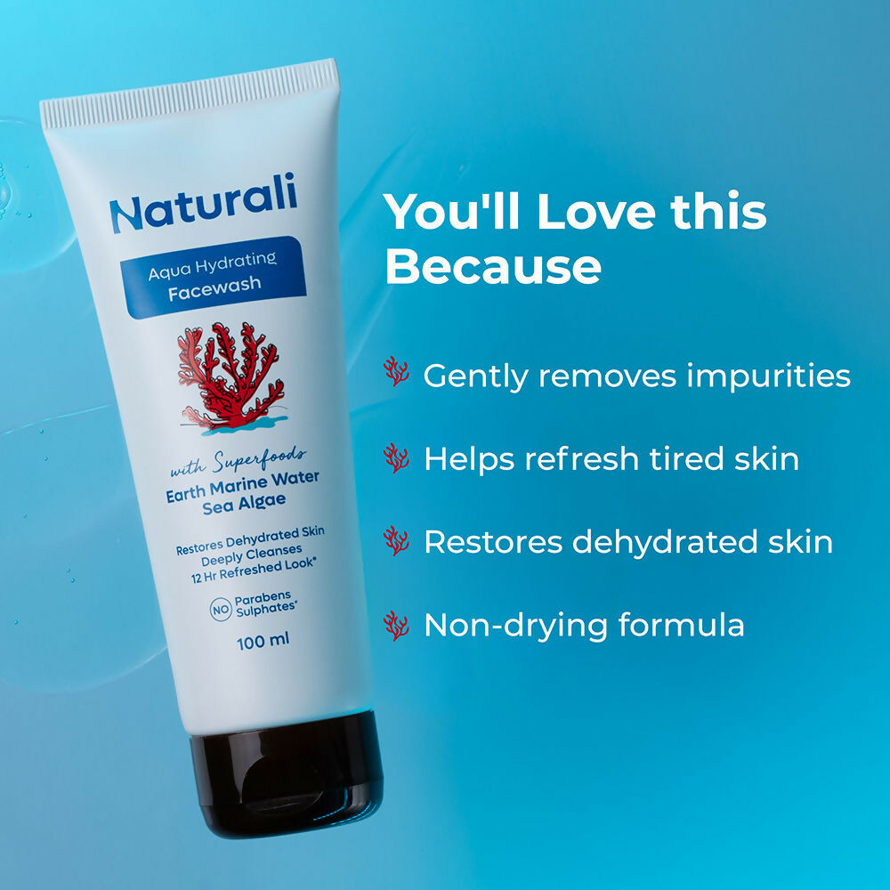 Naturali Aqua Hydrating Face Wash | Grocsy