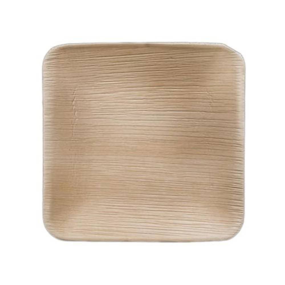 Eco Friendly Areca Leaf 6" Square Plate | Grocsy