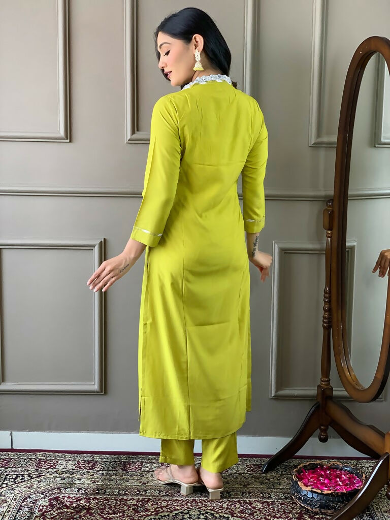 Partywear Designer Viscose Gajri Stitched Suit With Dupatta - Tanisha | Grocsy