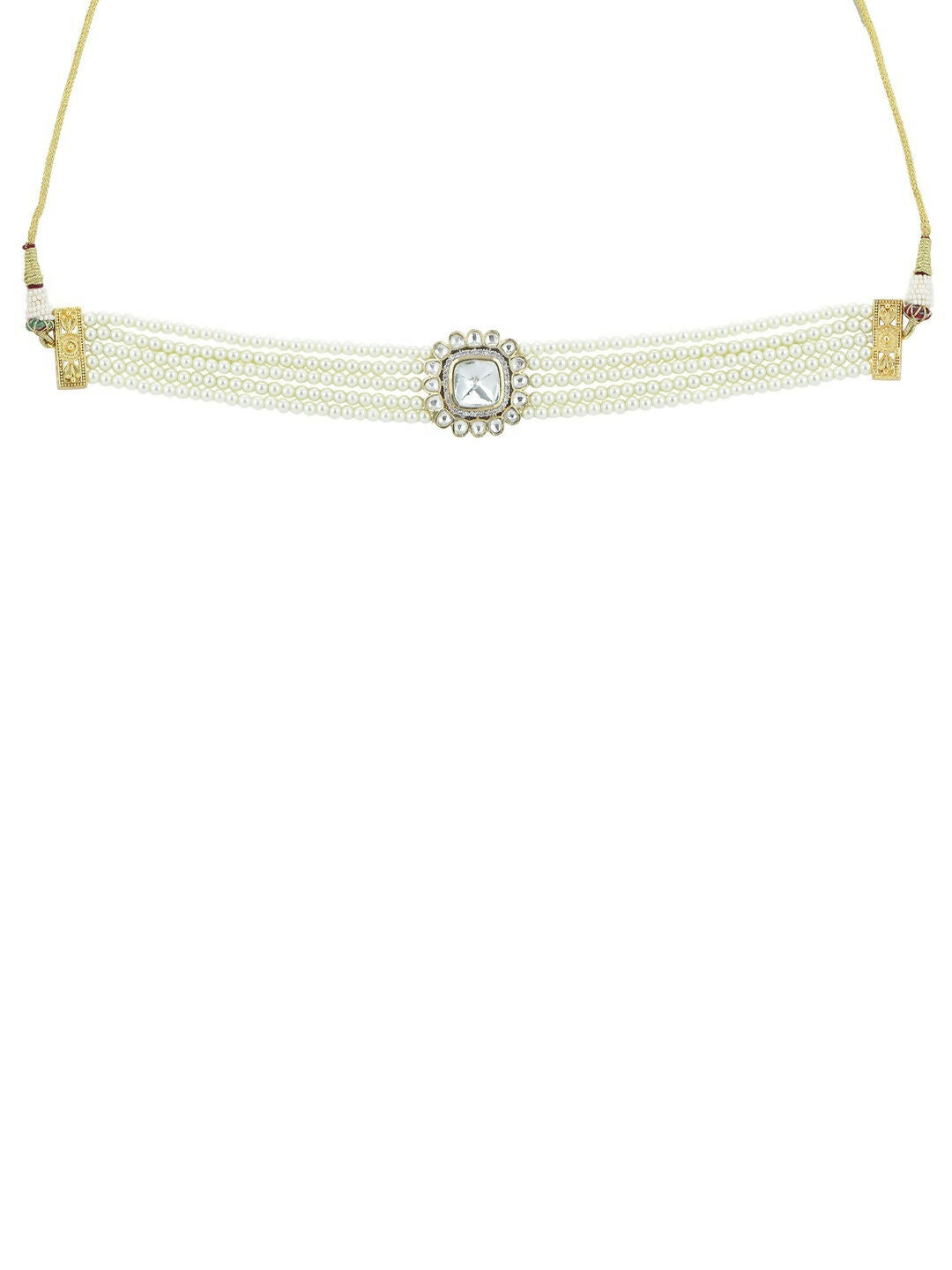 Pearl Kundan Choker- Ruby Raang | Grocsy