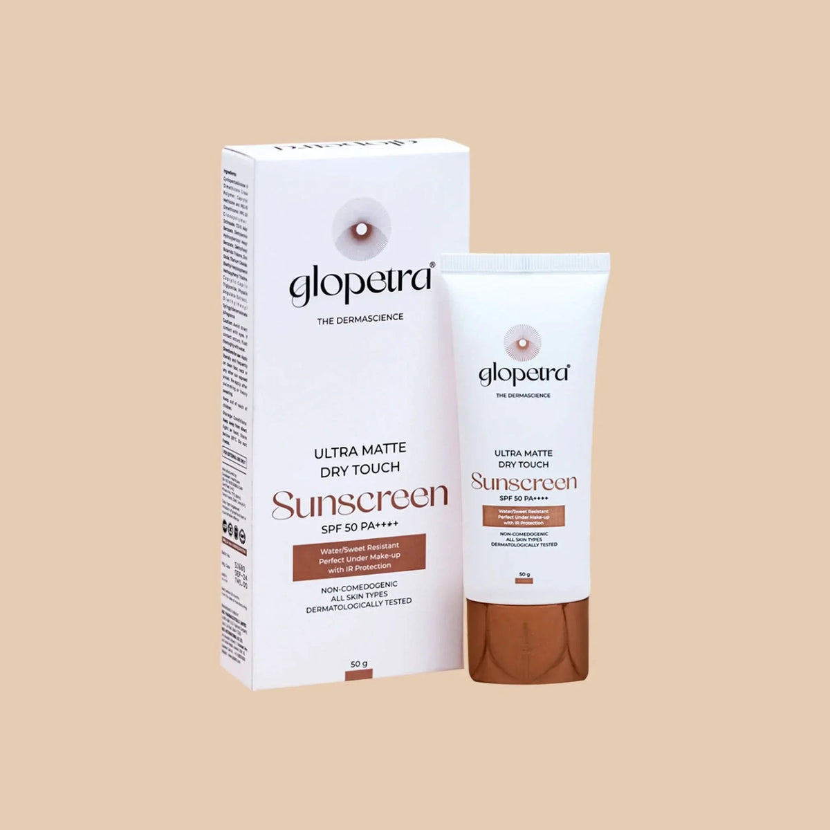 Glopetra Ultra Matte Dry Touch Sunscreen Spf 50 Pa+++ | Grocsy