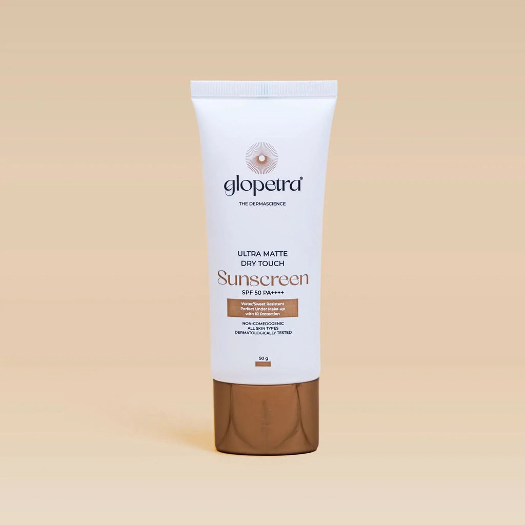 Glopetra Ultra Matte Dry Touch Sunscreen Spf 50 Pa+++ | Grocsy