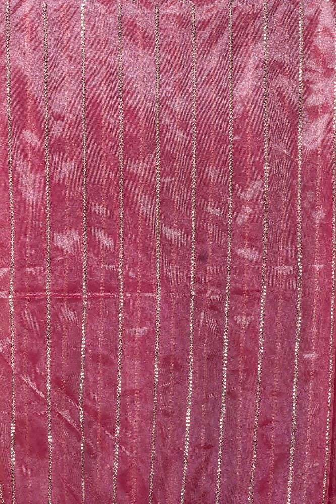 Joban Fashion Pink Net Party Wear Sarees | Grocsy