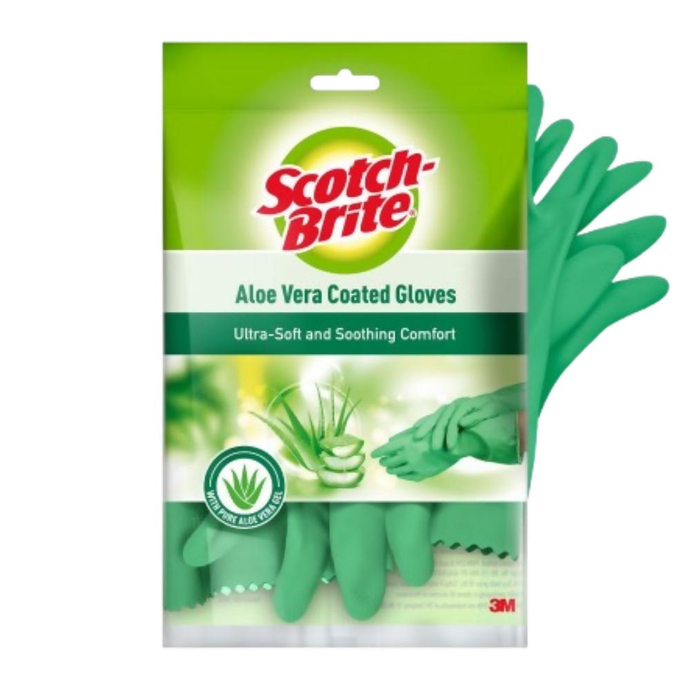 Scotch-Brite Aloe Vera coated Gloves - L | Grocsy