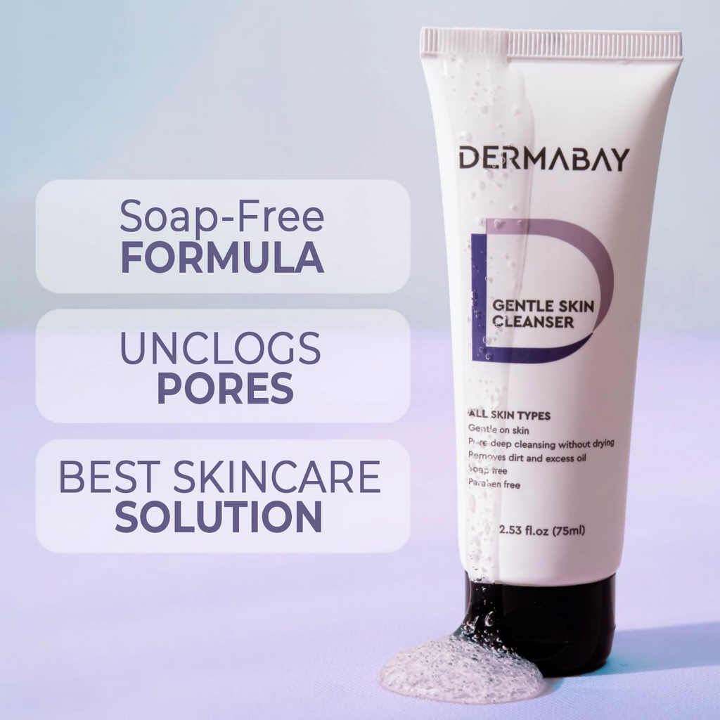 Dermabay Gentle Face Wash Ideal for Acne-Prone, Sensitive, Dry, Oily Skin | Grocsy
