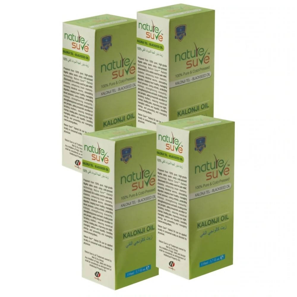Nature Sure 100% Pure & Cold-Pressed Kalonji Tel - Black Seed Oil | Grocsy