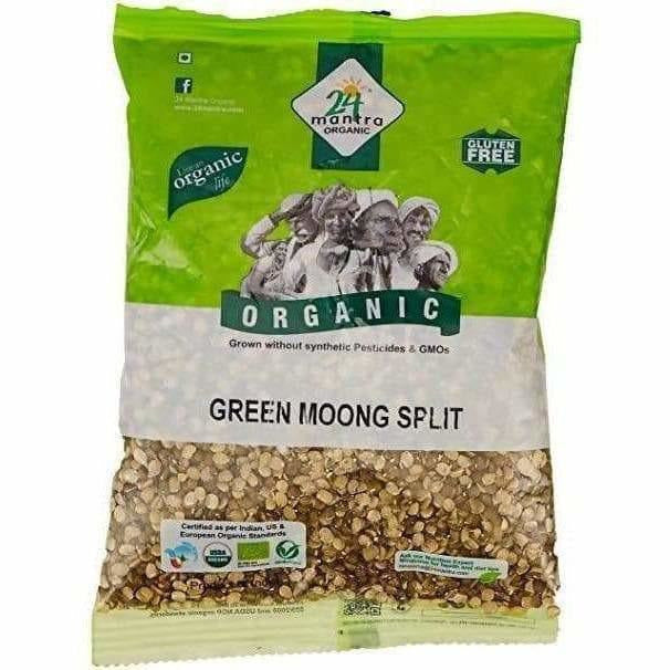 24 Mantra Organic Green Split Moong Dal | Grocsy