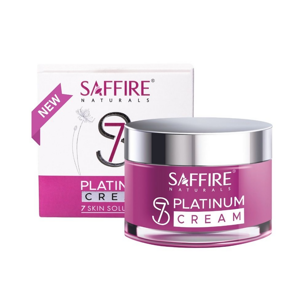 Saffire Naturals S7 Platinum Cream For Sun Protection & Glowing Skin | Grocsy