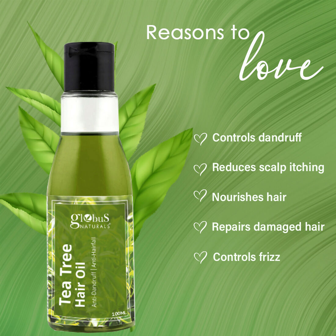Globus Naturals Tea Tree Hair Oil | Grocsy