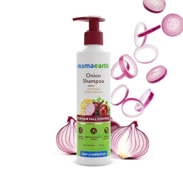 Mamaearth Onion Shampoo For Hair Fall Care | Grocsy