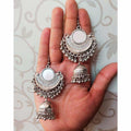 MS Fashion India Bollywood Style Half Moon Jhumki Earrings | Grocsy