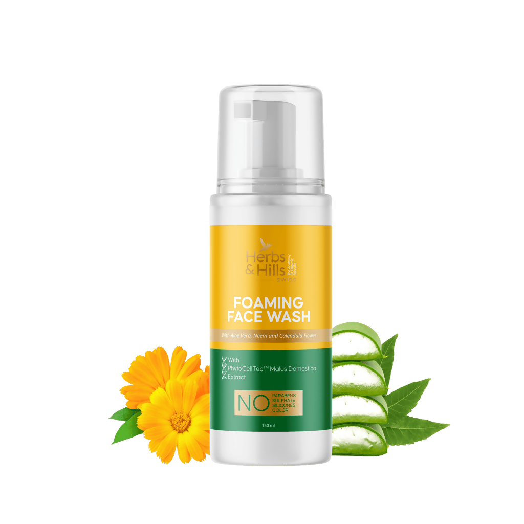 Herbs & Hills Foaming Face Wash (Swiss Range) | Grocsy