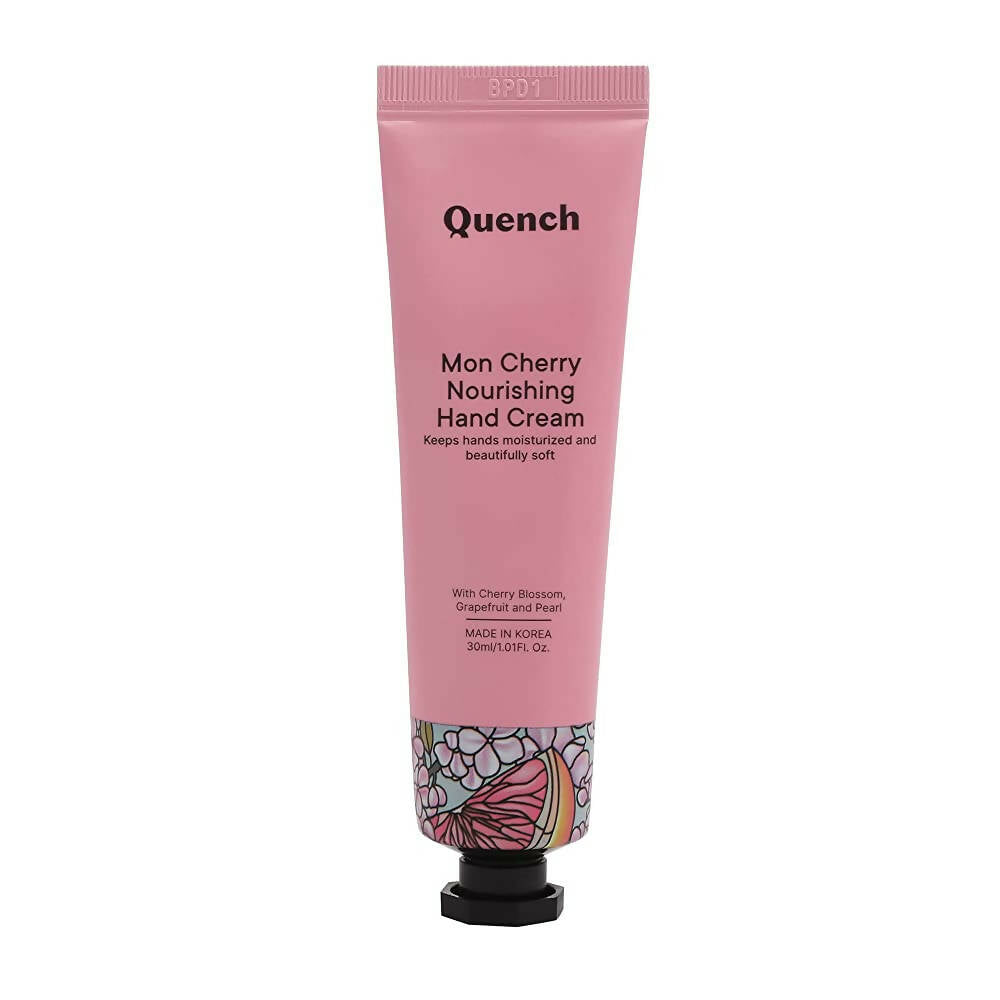 Quench Botanics Mon Cherry Nourishing Hand Cream - Korean Skincare | Grocsy