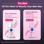 Nivea Deodorant Roll On Pearl & Beauty Fine Fragrance For Women | Grocsy