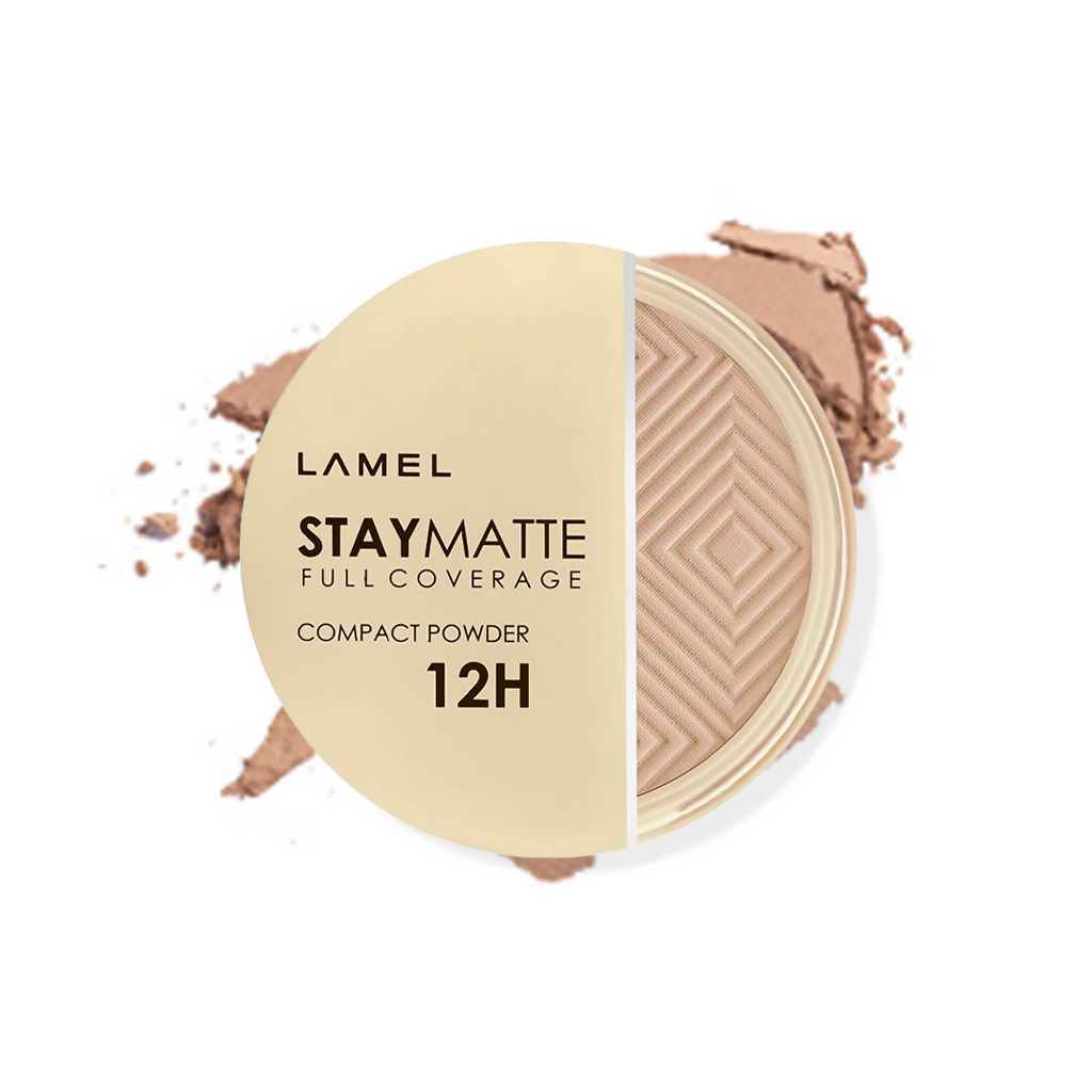 Lamel Stay Matte Full Coverage Compact Powder - 404 Beige | Grocsy