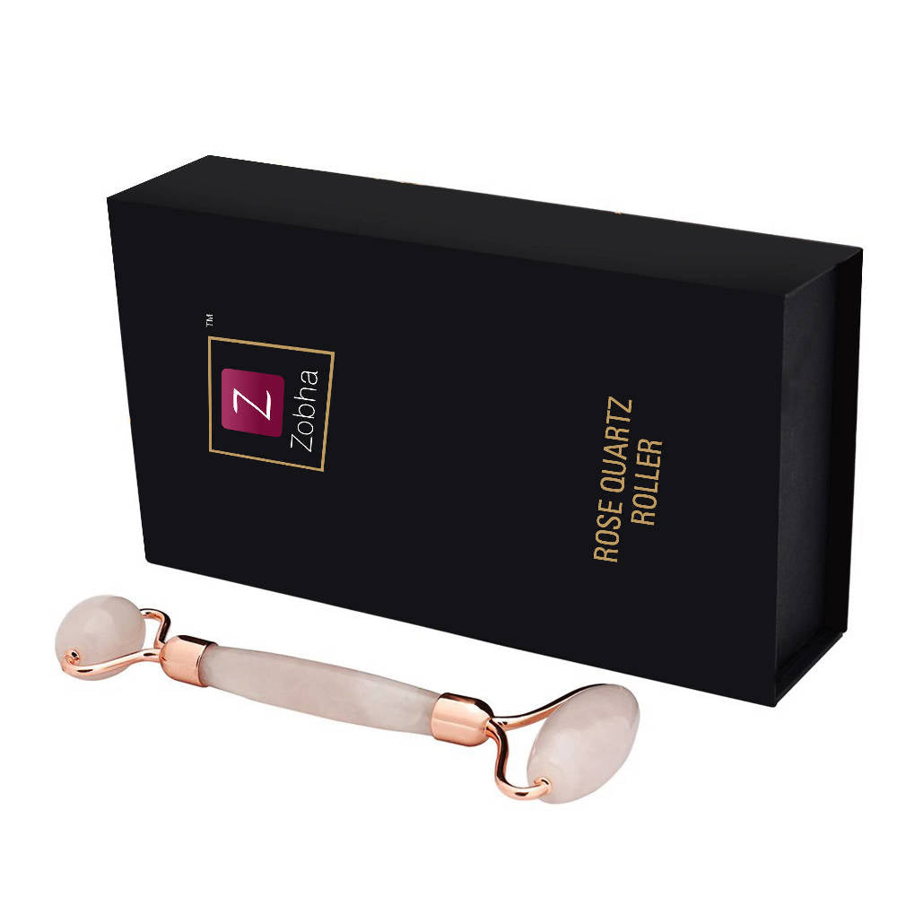 Zobha Rose Quartz Roller | Grocsy