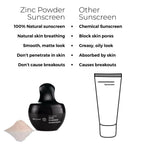 Brillare Zinc Powder Sunscreen SPF 50 - Ivory 01 | Grocsy