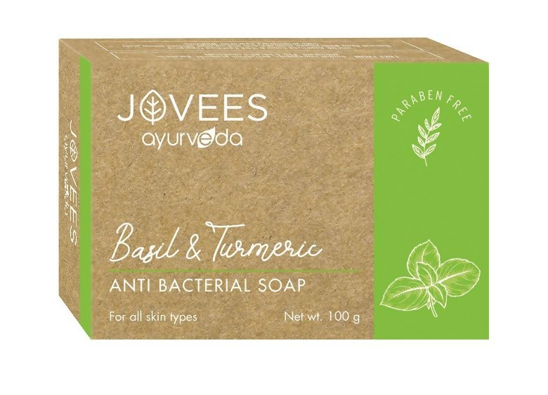 Jovees Basil & Turmeric Anti Bacterial Soap | Grocsy